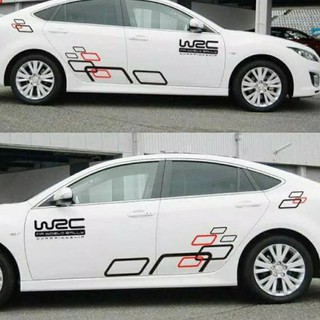 Stiker Wrc Cutting Sticker Mobil Keren Sedan Nissan Datsun Calya