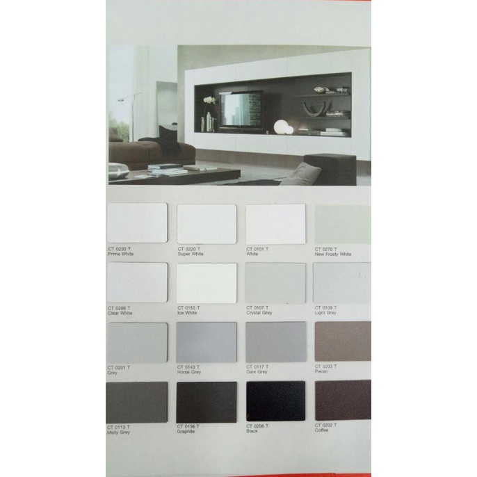 CT 0153F ICE WHITE CARTA HPL POLOS HPL SOLID HPL PUTIH