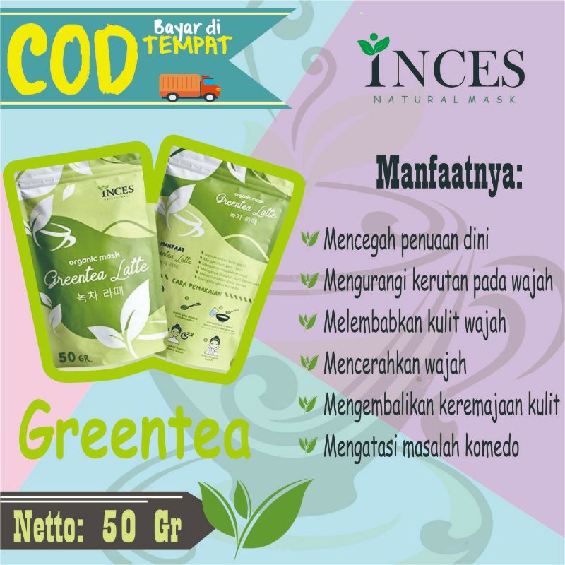 [50 GRAM] MASKER ORGANIK INCES FACEMASK ORGANIC