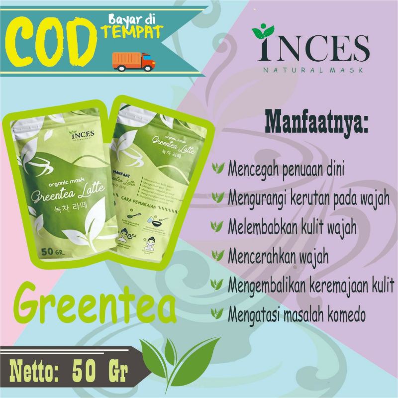 [50 GRAM] MASKER ORGANIK INCES FACEMASK ORGANIC