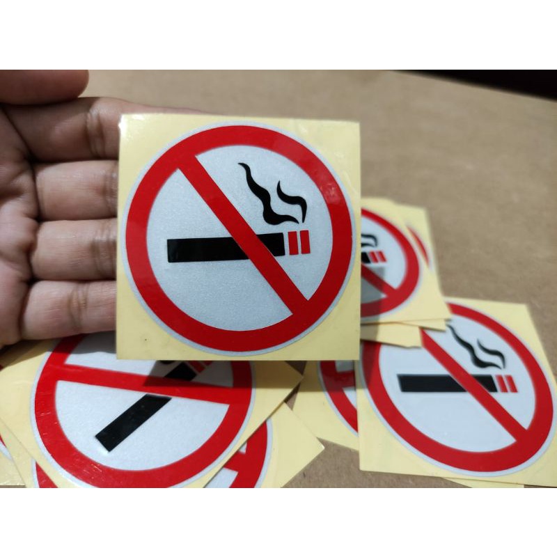 

Sticker di larang merokok cutting stiker no smoking