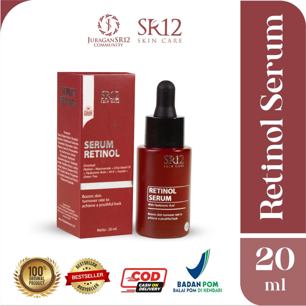 Serum Glowing Serum Wajah Glowing Serum Retinol Penghilang Flek Hitam di Wajah Ampuh BPOM Retinol Serum SR12