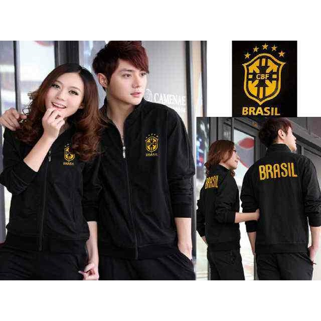 Couple jaket CBF (brasil black)
