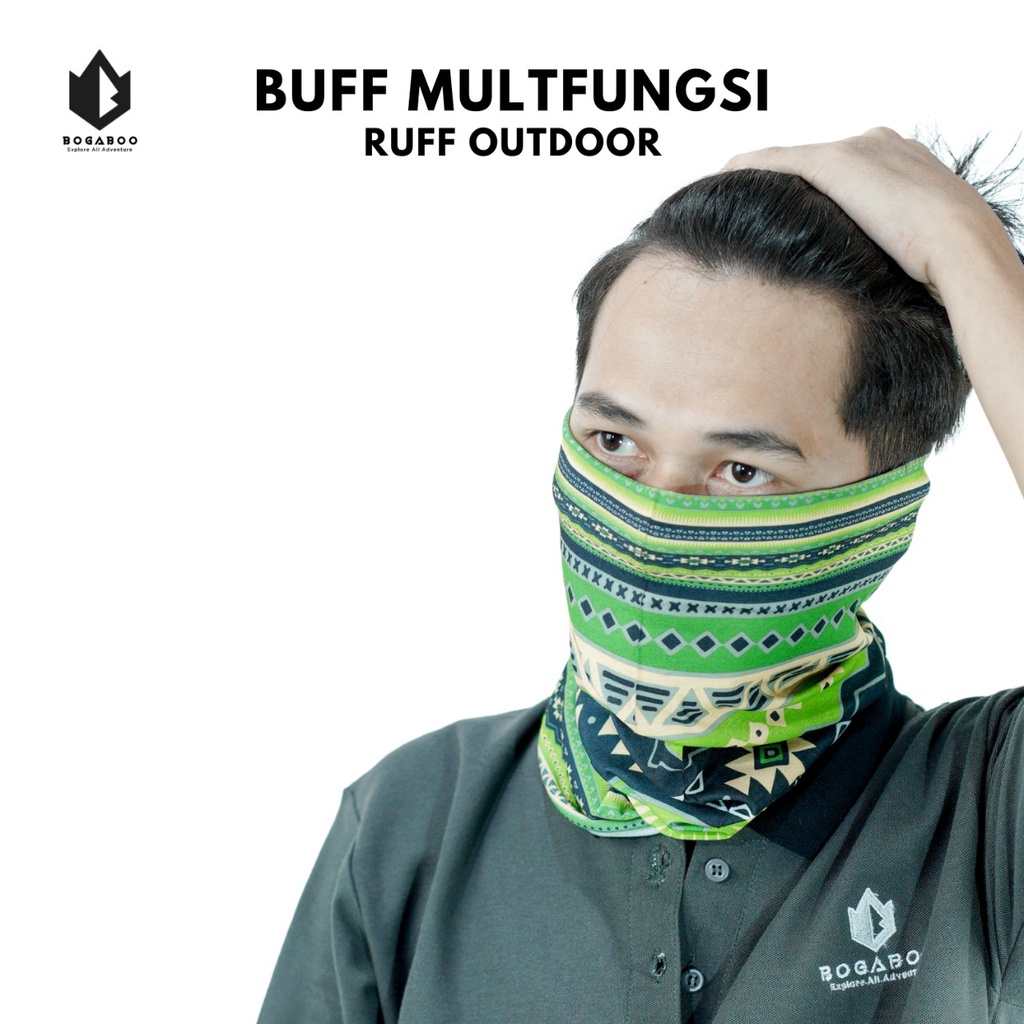 Bisa (COD) Ruff MultiFungsi Tanpa Sambungan - Buff - Masker Motor - Headwear - Scarf