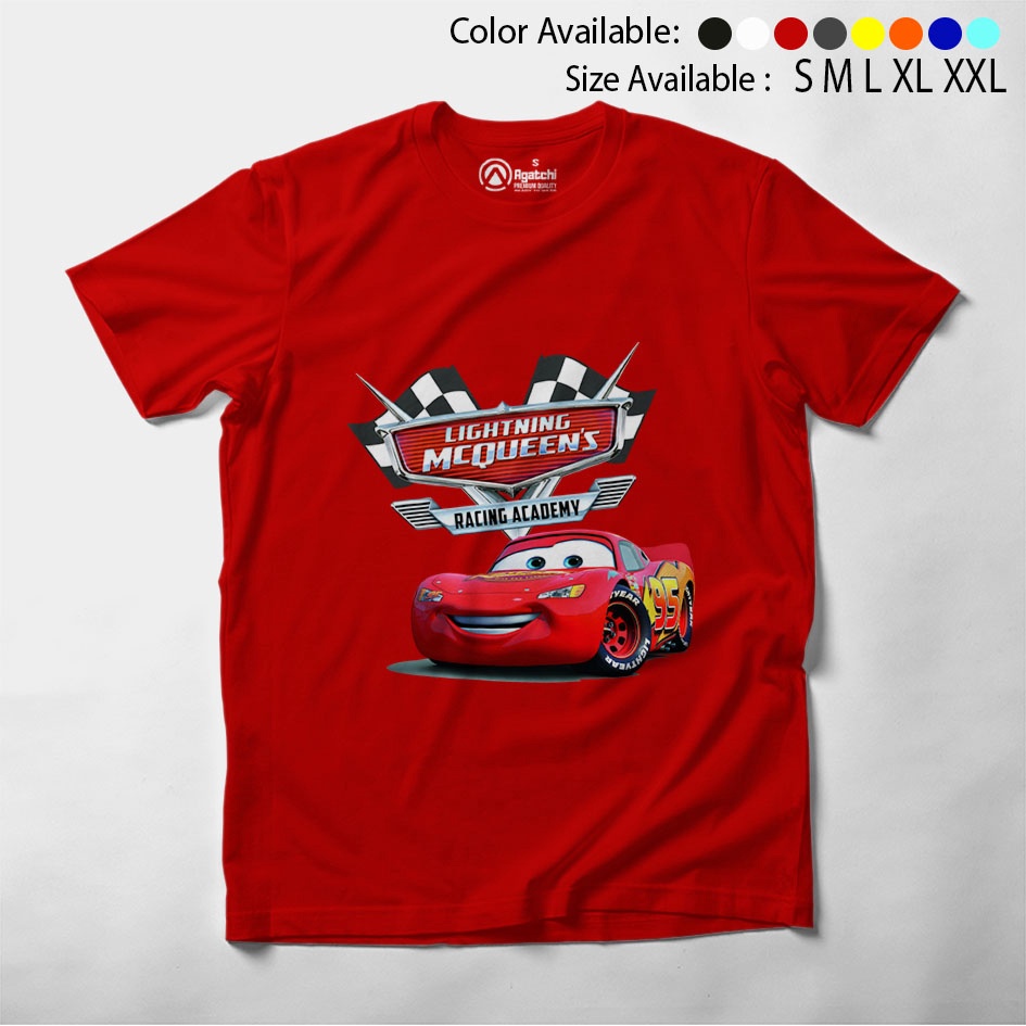 Kaos Atasan Anak Laki Laki Cars Lightning McQueen