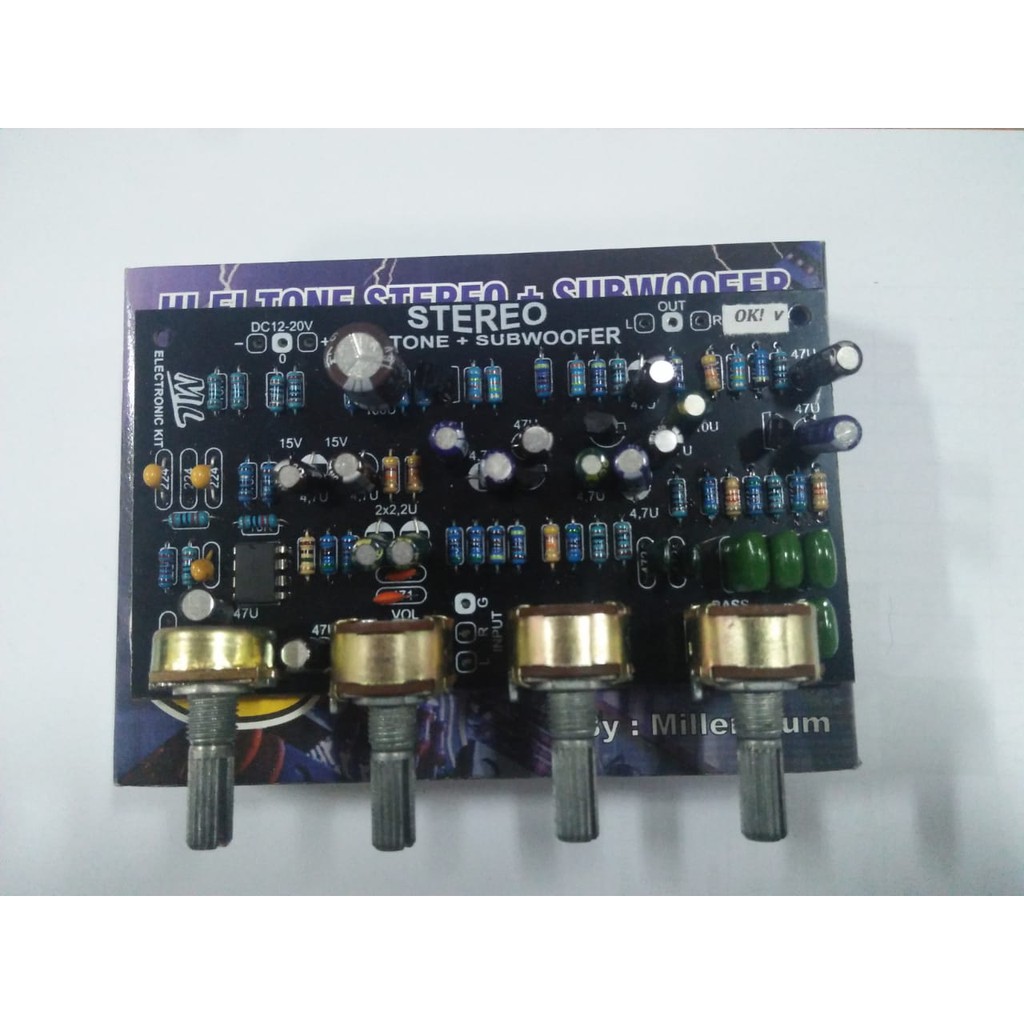 Kit Hi Fi Stereo Tone Control Subwoofer BERKUALITAS