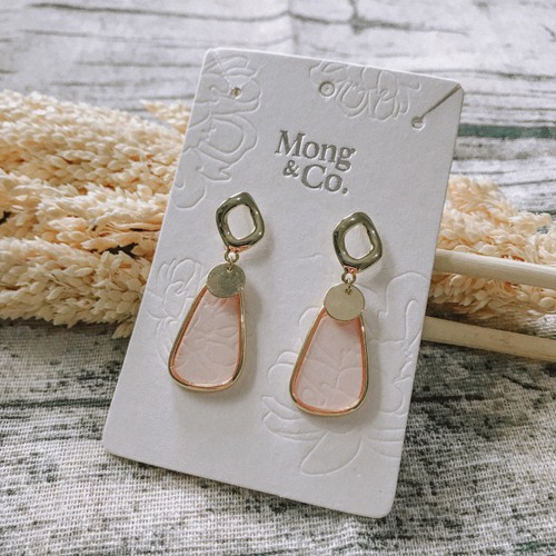 Anting Korea Wanita Earrings Mong&Co Jelly Bean Cherry Blossom S925 Sterling Silver Post / Stud