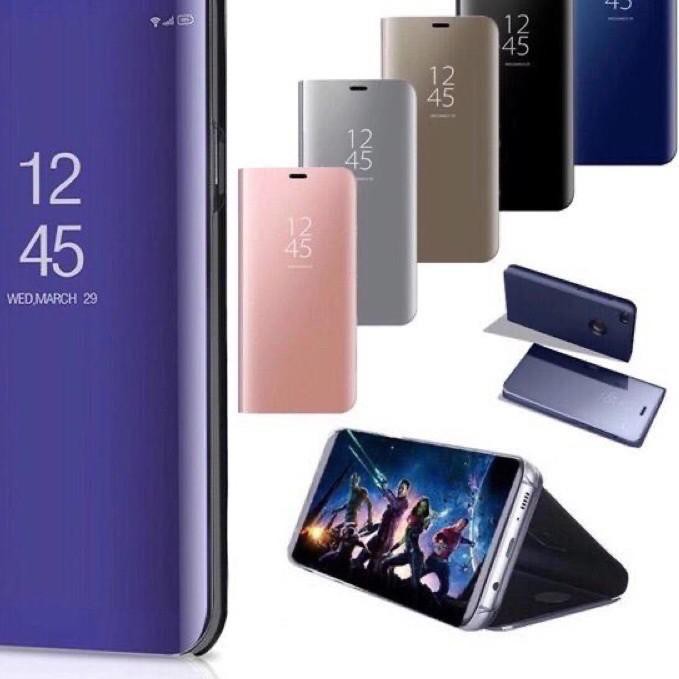 ◊ OPPO RENO 6 5G 3 4 4F PRO RENO 5 5F Flip Cover Mirror Standing Case Clear S-View Auto Lock Smart L