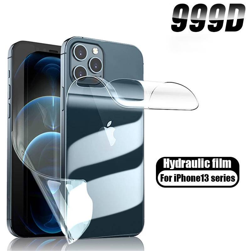 Pelindung Layar Hydrogel 999D Full Curved Untuk Apple iPhone 13 12 11 Pro Max Mini X XR XS Max SE 3 7 8 6 6s Plus SE 2020 2022