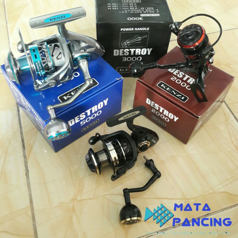 Reel pancing kenzi destroy 1000 2000 3000 5000 power handle