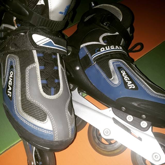 Sepatu roda/inline skate COUGAR biru Gratis ongkir