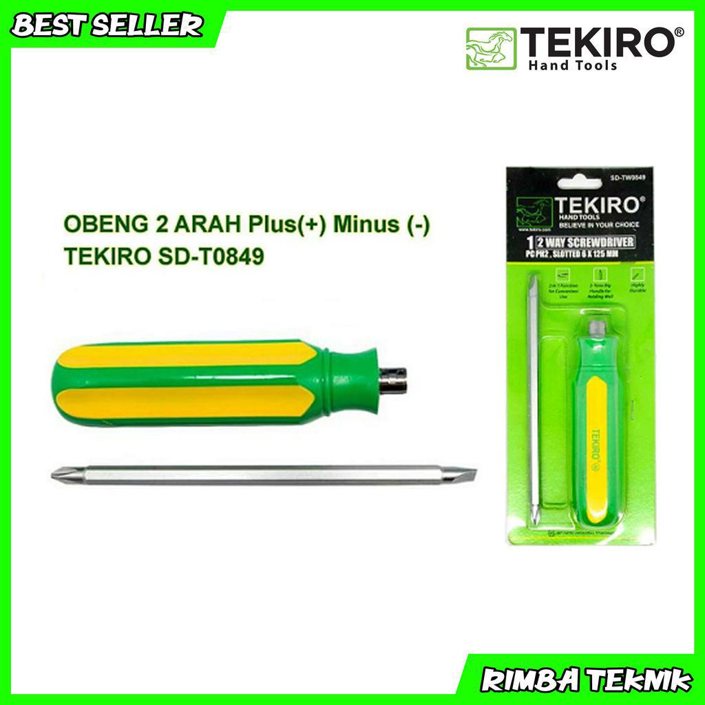 PROMO Tekiro 2 way screwdriver 125mm / obeng bolak balik / obeng plus min terbaik