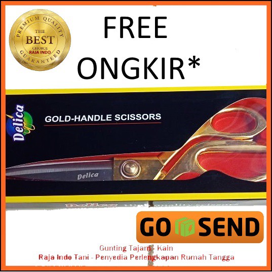 Gunting Bahan 9.5 Inch Delica Gunting Potong Kain Delica Gunting Kualitas Bagus Murah 9.5 In Kertas
