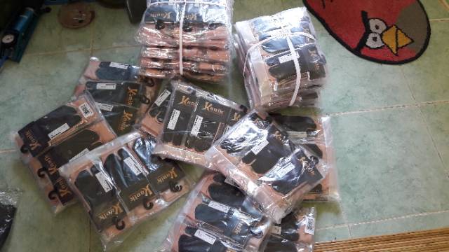 Kaos kaki kanik coklat 1 lusin