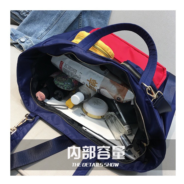 More584 Tas Selempang Bahu Wanita Hindmarch smile Large totebag Nilon Besar travel gym bag Import