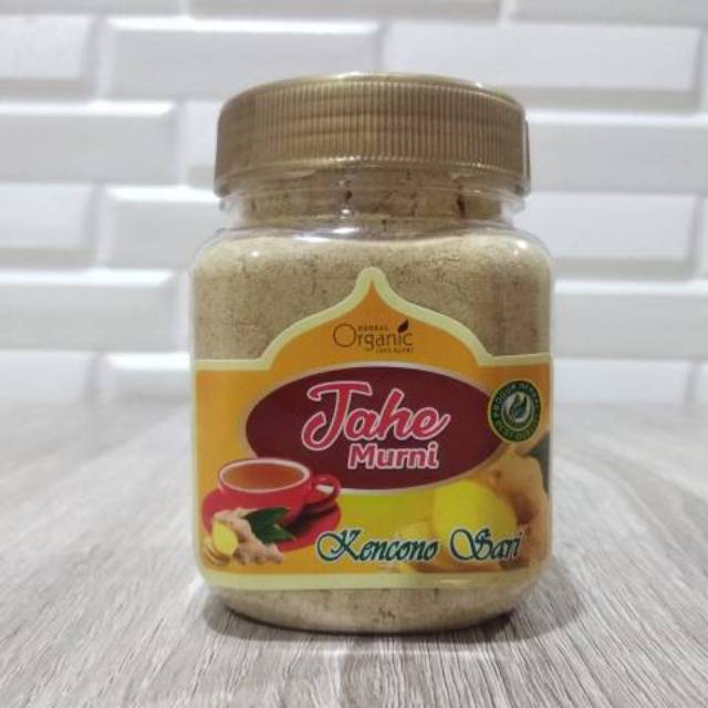 

JAHE MURNI HERBAL ORGANIK KENCONO SARI 100 GRAM- JAHE BUBUK MURNI