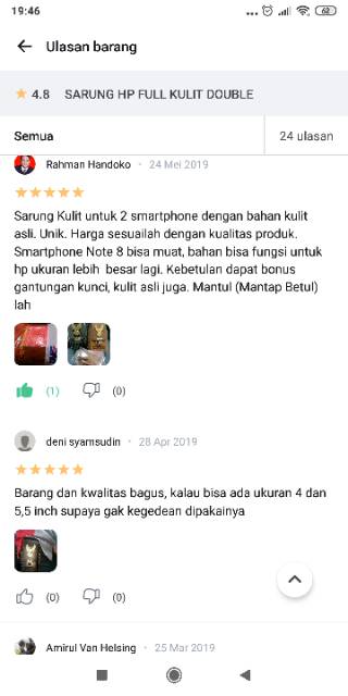 Sarung Hp Pinggang Kulit Double Full Kulit Harley Davidson