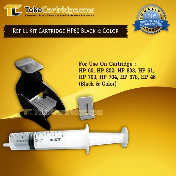 Toolkit Refill Tinta HP/ Penyedot Tinta Refill HP 802, 803, 680,682, 704