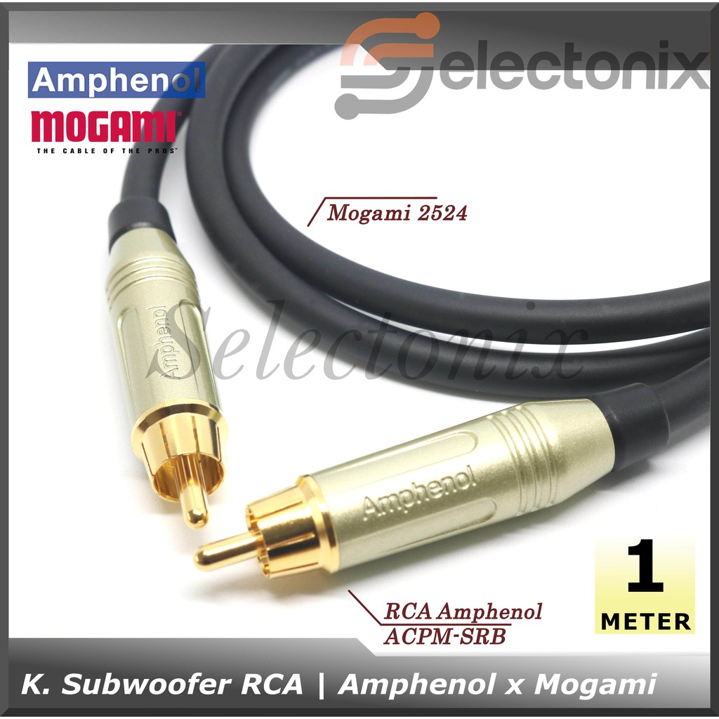 Kabel Subwoofer RCA | Amphenol x Mogami [1m]