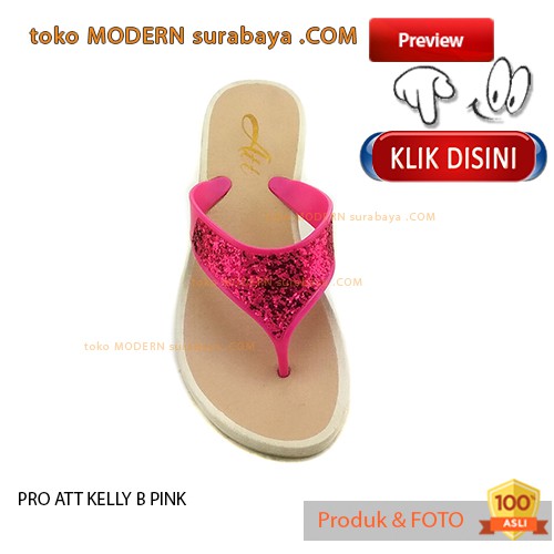 PRO ATT KELLY B PINK sendal wanita jepit karet casual flip flop