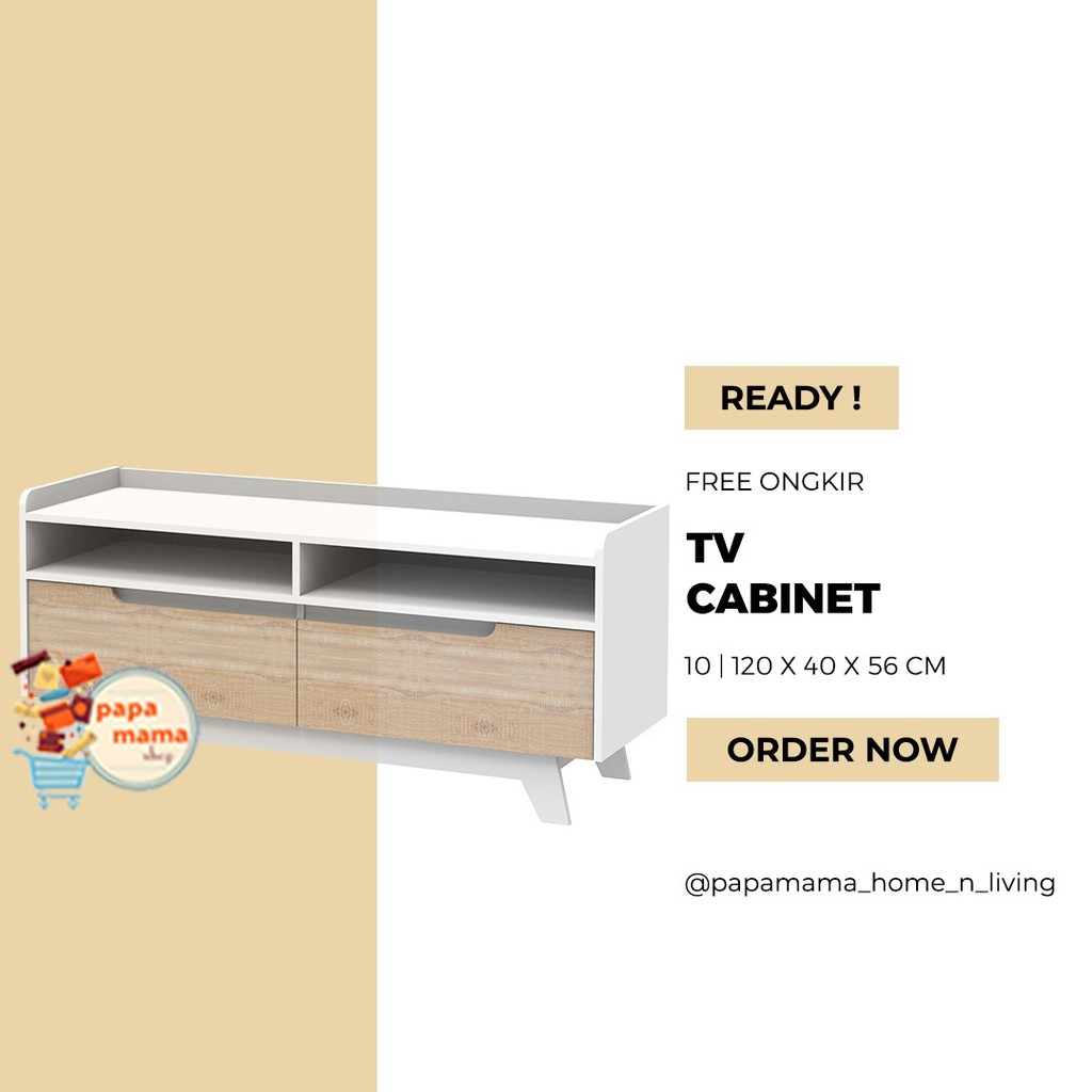Rak TV Murah - TV Cabinet Cantik - Rak Serbaguna TU10 - Meja TV - Medan