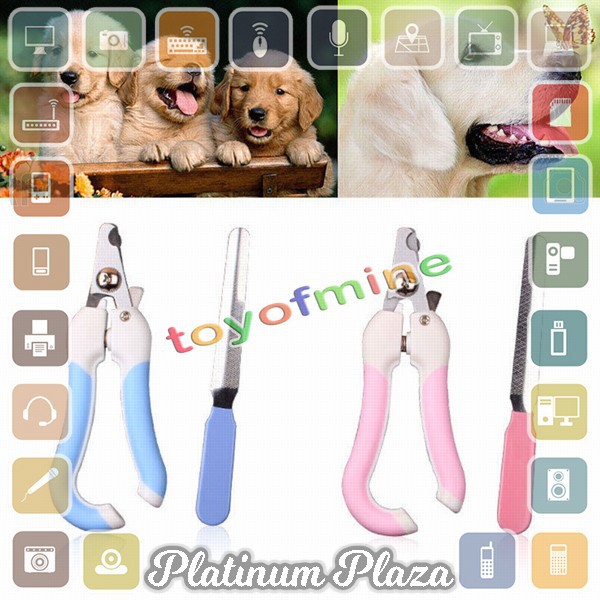 YZHTBRUSH Gunting Kuku Anjing Kucing Kelinci Stainless Steel - 5X - Blue`EU09KV-