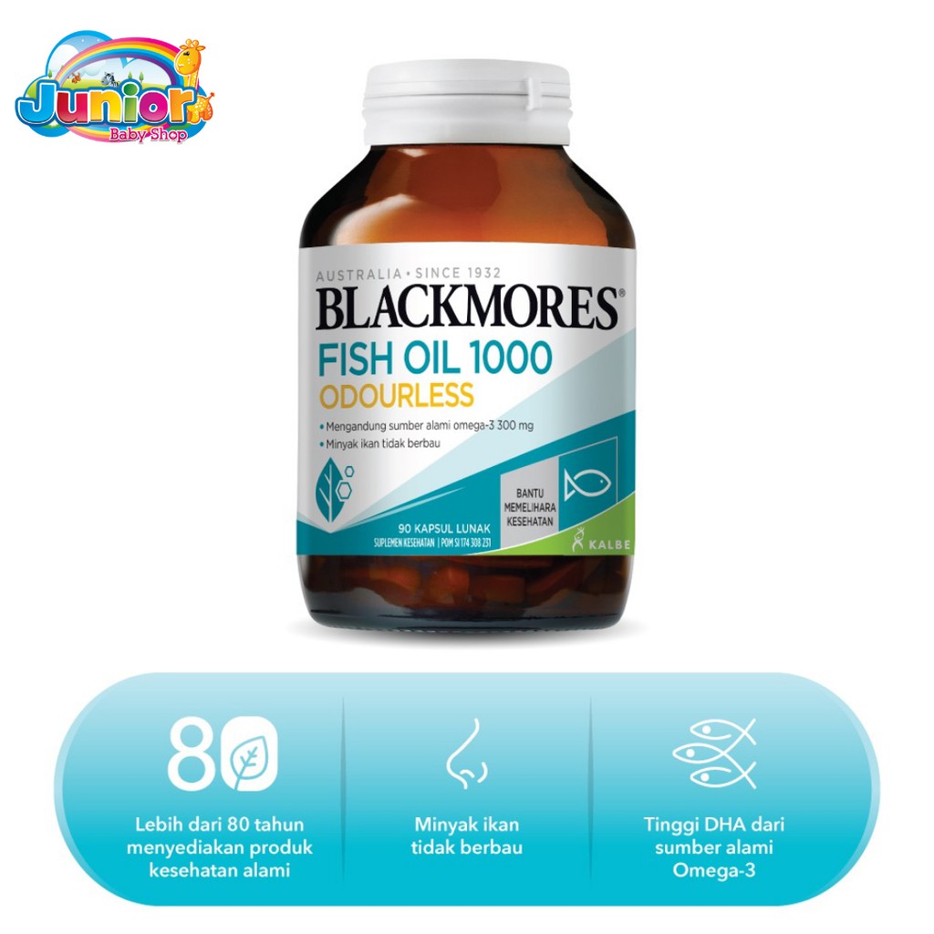 Blackmores Odourless Fish oil 1000 (90 Kapsul)