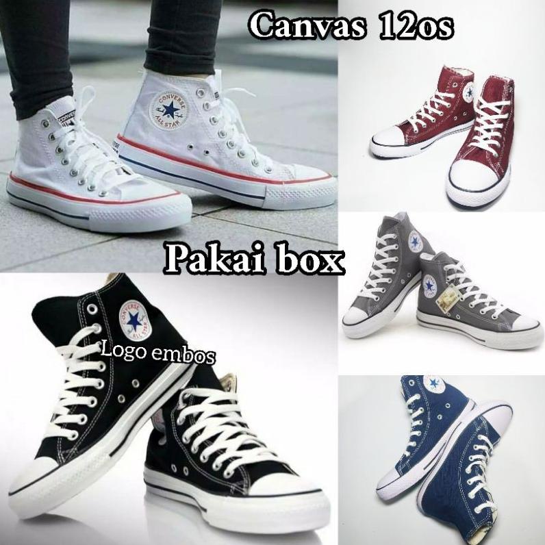HOLLXMALL SHOPEE12.12 | (LOGGO EMBOST)SEPATU CONVERSE.HIGH+BOX ALLSTAR