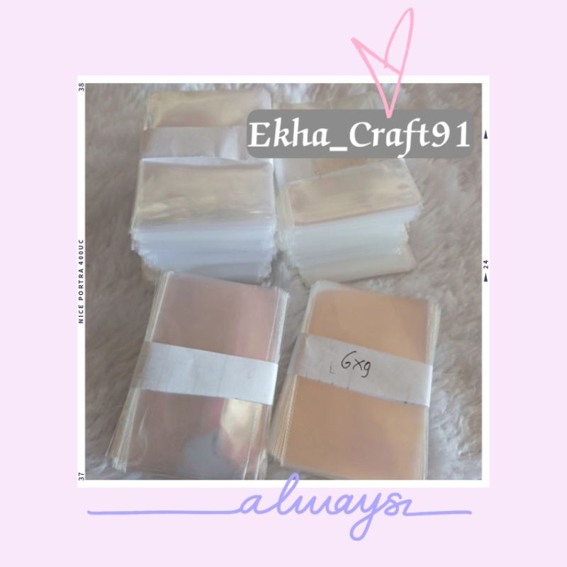 Plastik Opp Ukuran 6x9 - Plastik Opp Bening - Plastik Kemasan