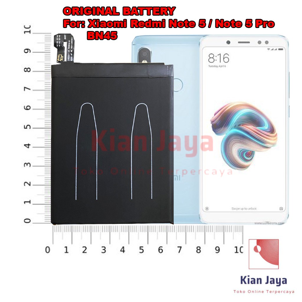 [Garansi 100% Ori] Baterai Xiaomi Redmi Note 5 / Redmi Note 5 Pro BN45 Batre Batrai Battery Hp Xiao Mi Xiomi BN 45 Original