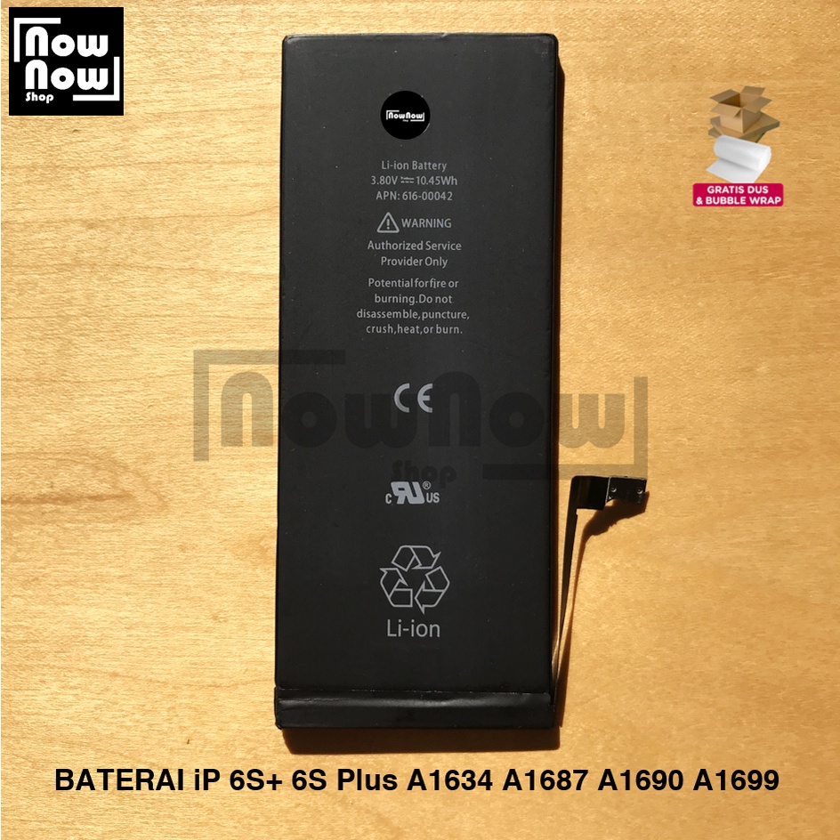 Baterai iP 6S+ 6S Plus A1634 A1687 A1690 A1699 Batre Batrai Battery HP