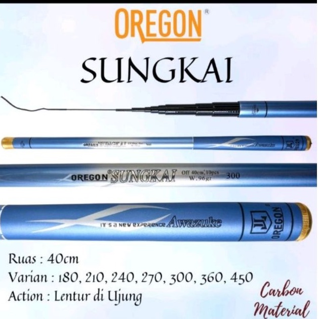 joran tegek pancing oregon sungkai