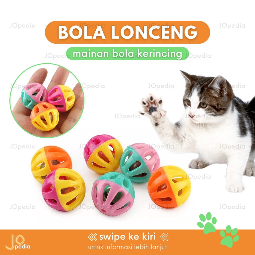 BOLA LONCENG A Mainan Kucing Anjing Gigit Kerincingan Dog Cat Toy