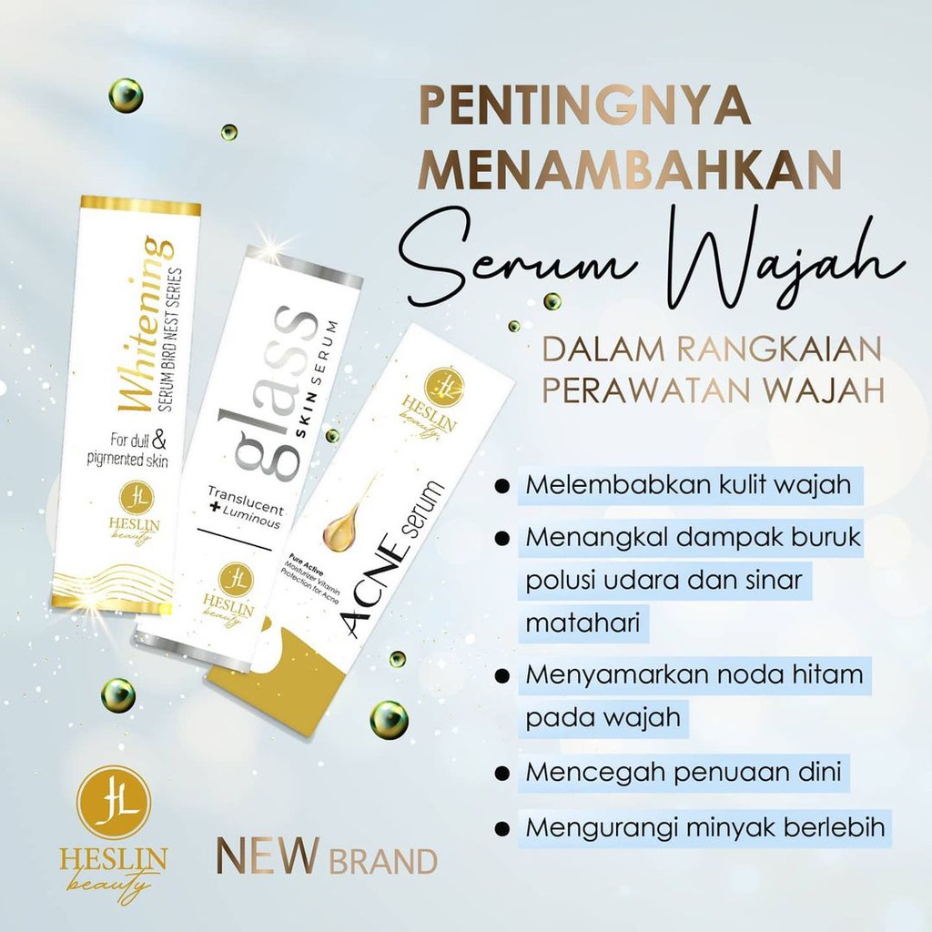 SERUM Heslin Beauty Original BPOM - Serum Terbaru Heslin Jerawat, Flek, Whitening, Glowing