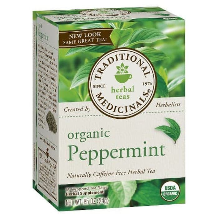 

Traditional Medicinals Organic Herbal Green Tea Peppermint 24 Gram