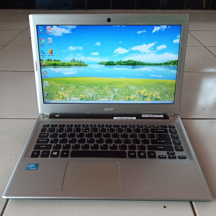 Acer V5-431 Slim Tipis Perak Notebook Laptop Second Bekas Murah RAM 4GB HDD 500GB