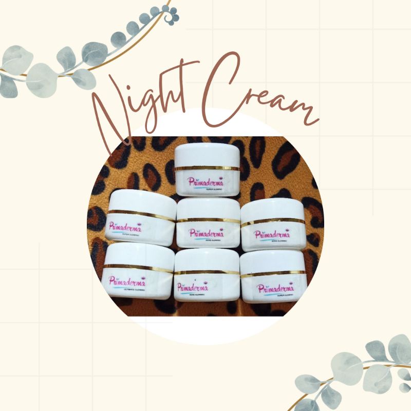 Cream Malam | Night Cream Primaderma | Super Glowing | Ultimate Glowing| Whitening Flek | Acne Glowi