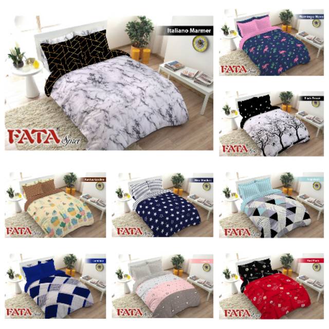 FATA Sprei  Single 100x200 90x200 Motif  Minimalis 