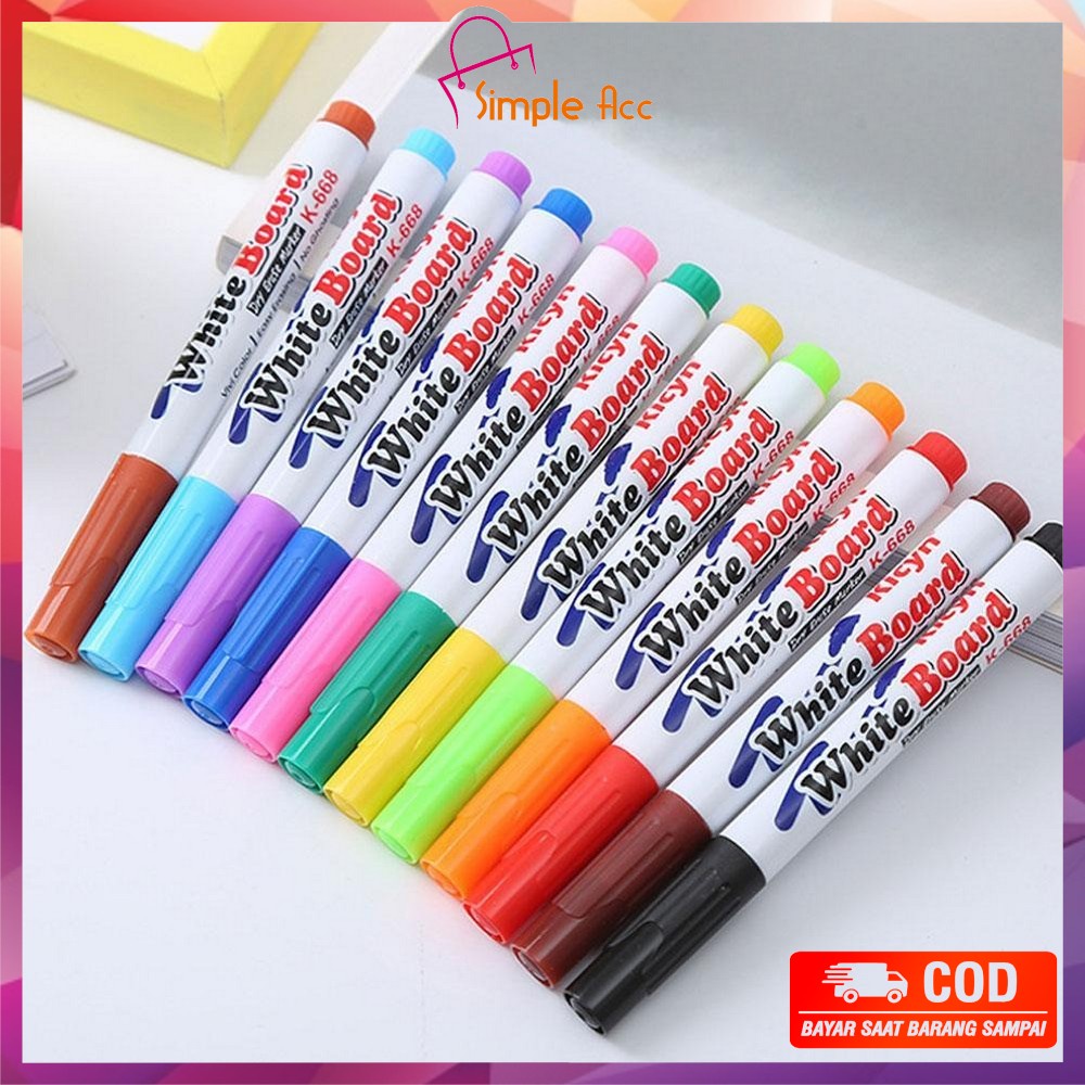 

DO-A31 Spidol Ajaib Mainan Spidol Air Tulisan Mengapung / Spidol Whiteboard Warna / Mainan Edukasi Anak Spidol Papan Tulis Spidol Ajaib