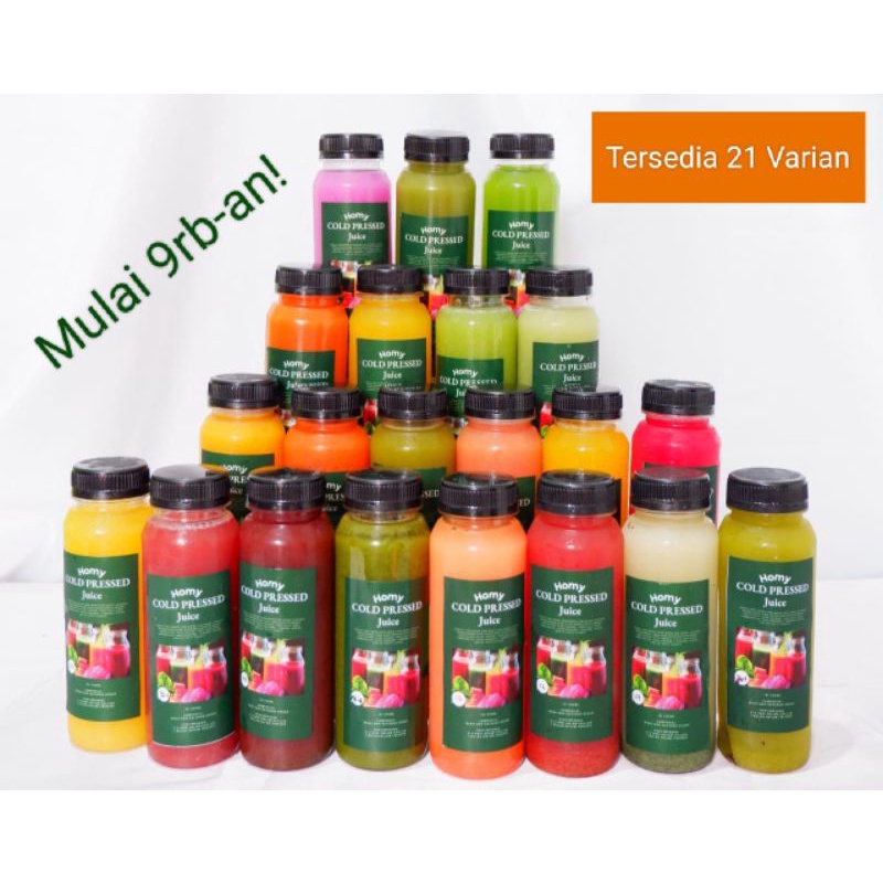 Homy Juice Cold Pressed Juice Detox jus sehat sayur buah 250ml