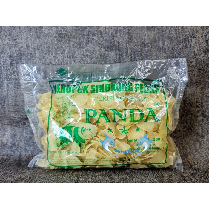 

TERLARIS PANDA Kerupuk Singkong Pedas 500gr / Ceriping Pedas Mentah