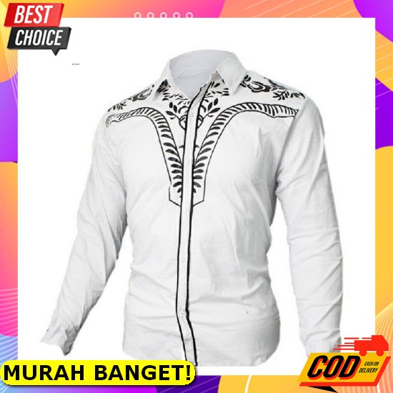 Koko Pria Murah Cowok Kekinian 2021 Baju Mewah Kemeja 2022 Lengan Panjang Remaja Dewasa Lengan Pende