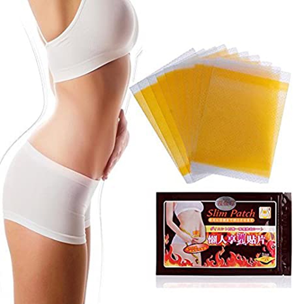 Slim Patch Koyo Pelangsing Perut 100% ORIGINAL Membakar Lemak Perut Koyo Pembakar Lemak Perut - 1 Pack Isi 10 Sachet