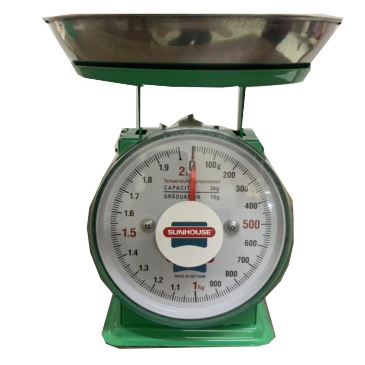 Timbangan Duduk Besi pegas jarum jam 2kg sunhouse stainless scale