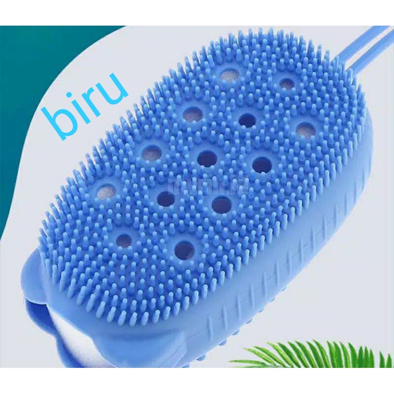 SO Bubble bath brush silicon fast foaming spon busa sikat daki pijit badan motif boneka free sabun