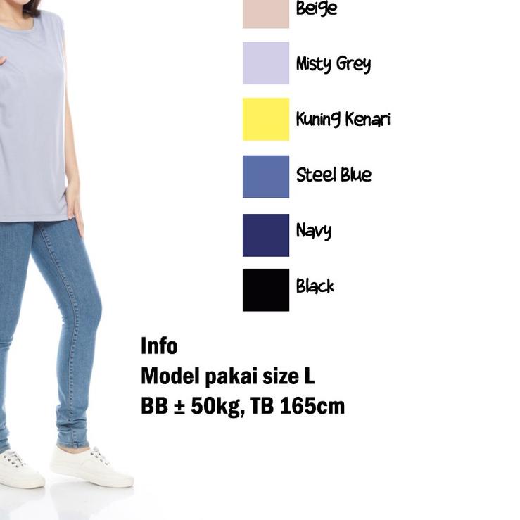 ♦ inner baju menyusui bahan Kaos bamboo tanktop busui katun kaos bambu 30s ☃