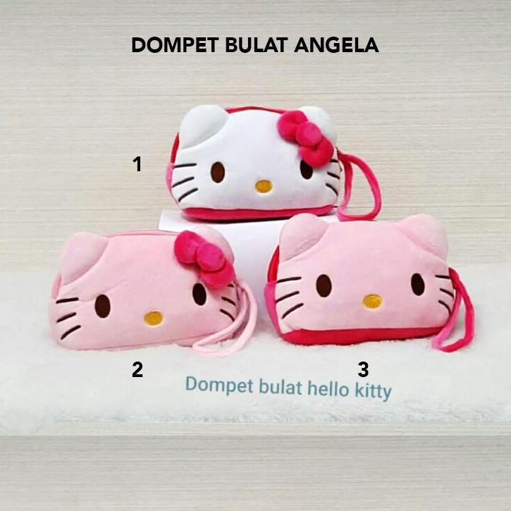tas anak dompet tebal boneka hello kitty tempat pensil koin baby kids kado souvenir