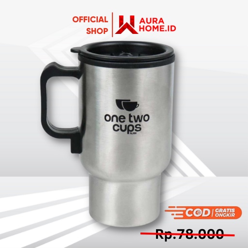 Gelas Insulasi Stainless Steel Pemanas 12V 450 ML Car Heating Cup Mug / Teko Gelas Listrik Pemanas H