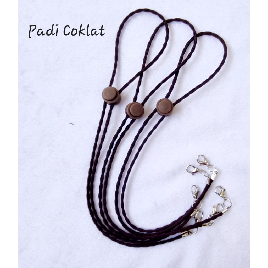 ❤️CERIA❤️ STRAPMASKER/ TALI MASKER PADI KOKOT UDANG-Padi Coklat