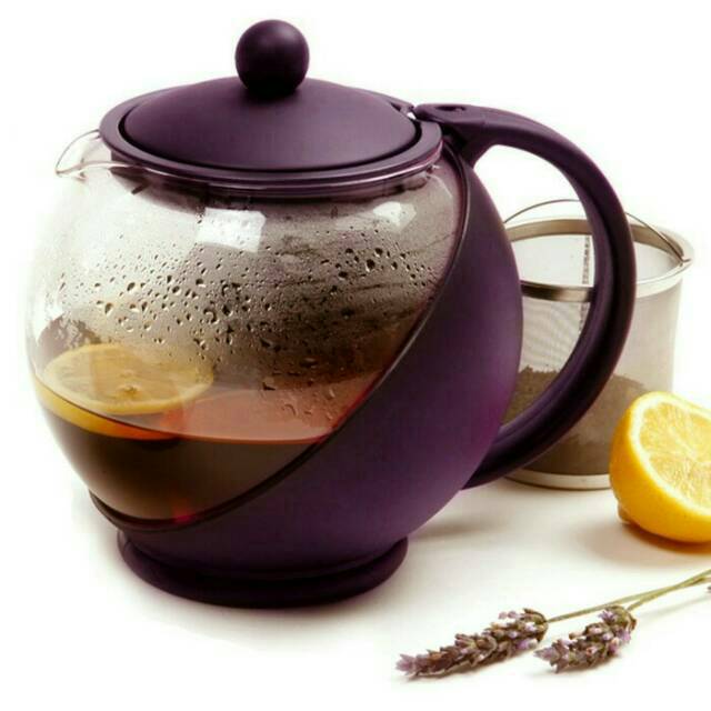 Teapot 1250 ml Teko kaca  ceret tempat teh saringan 